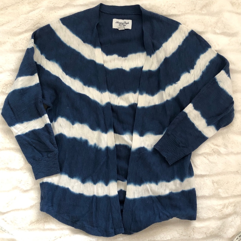 American Eagle Tie Dye Open Cardigan, XS